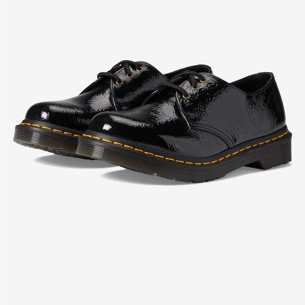 NWOB Dr Martens 1461 WOMEN'S DISTRESSED PATENT OXFORD SHOES size 8 Doc Martens